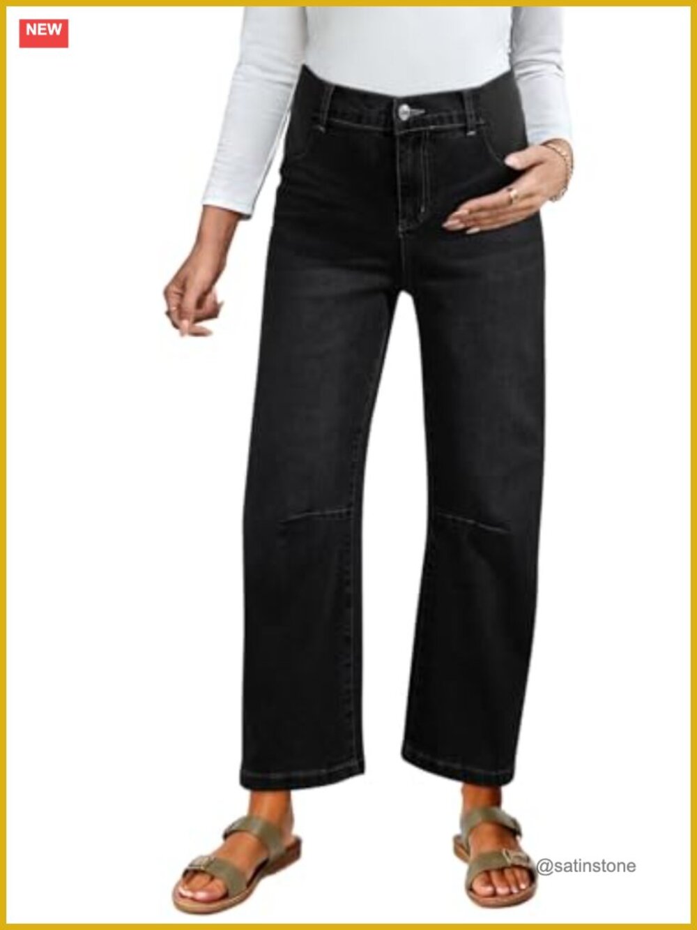 Maternity High Waist Barrel Wide Leg Pregnancy Denim Jeans